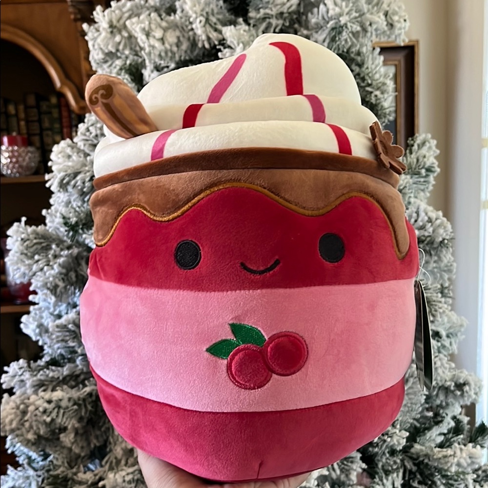 Squishmallow Dessert Plush - Red and Pink